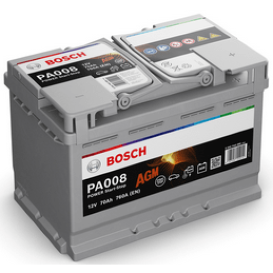 АКУМУЛАТОР BOSCH POWER START-STOP AGM 70AH 760A R+