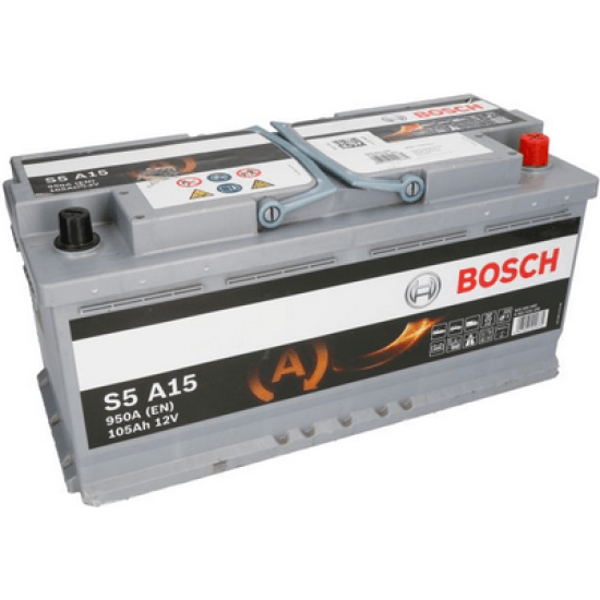 АКУМУЛАТОР BOSCH POWER START-STOP AGM 105AH 950A R+