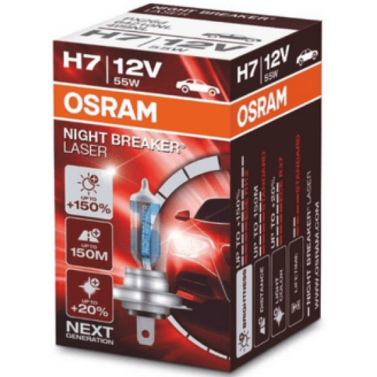 ХАЛОГЕННА КРУШКА OSRAM NIGHT BREAKER LASER H7 64210 NL
